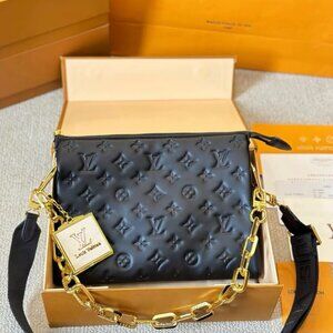 LOUIS VUITTON Coussin PM Crossbody Shoulder Bag Small Black